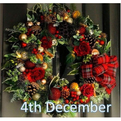 Christmas Wreath Making Workshop 10am Thursday 4th December